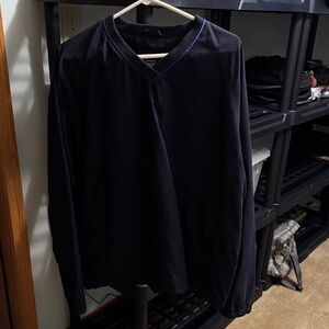 Lands' End Navy Long Sleeve Shirt